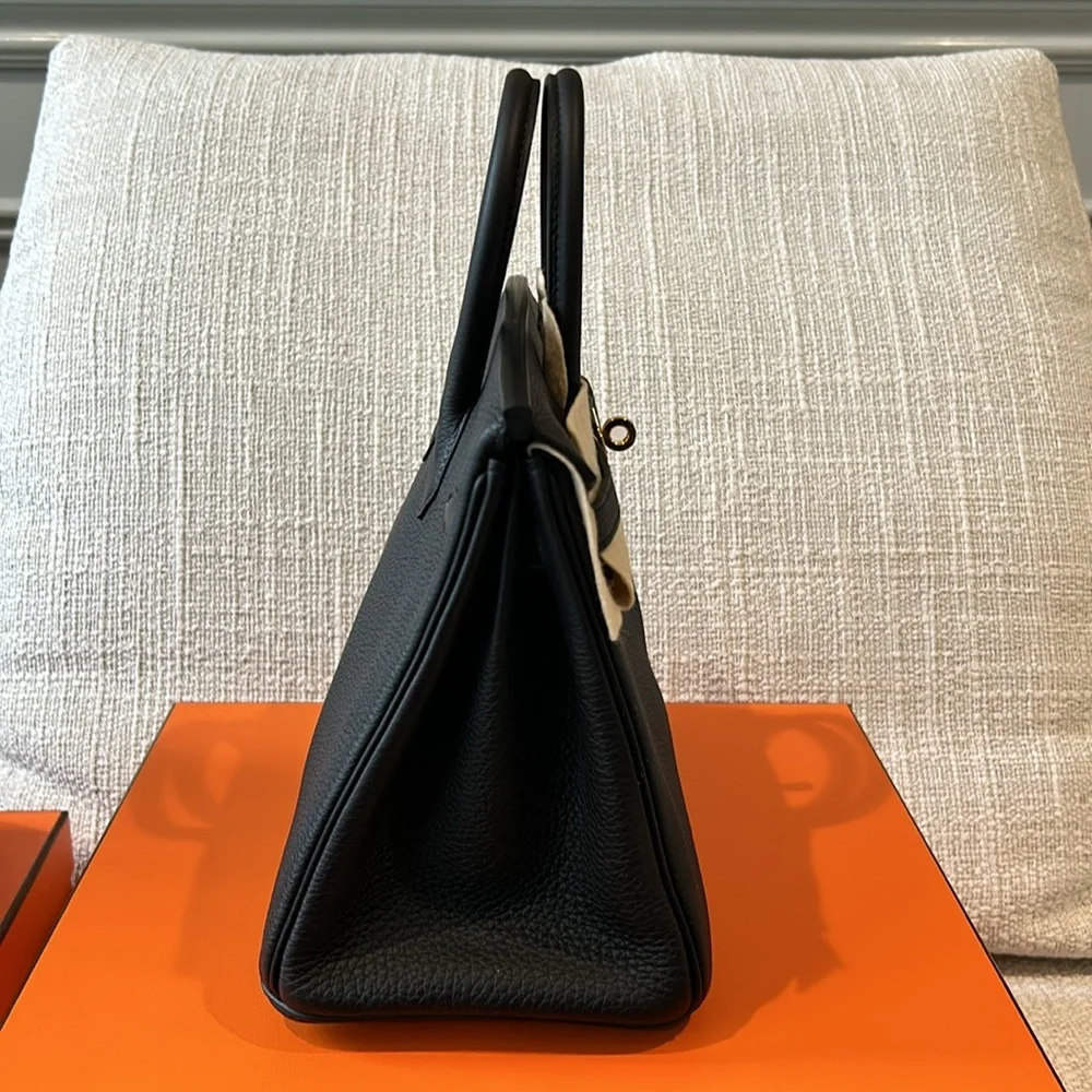 Brand new hermes Birkin 25 black gold hardware 2024 - Picture 3 of 10